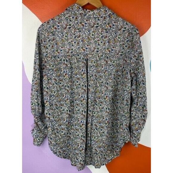 Jane and Delancey Shirt Womens Large Button Down Multicolor Floral Basic Soft - Picture 3 of 7